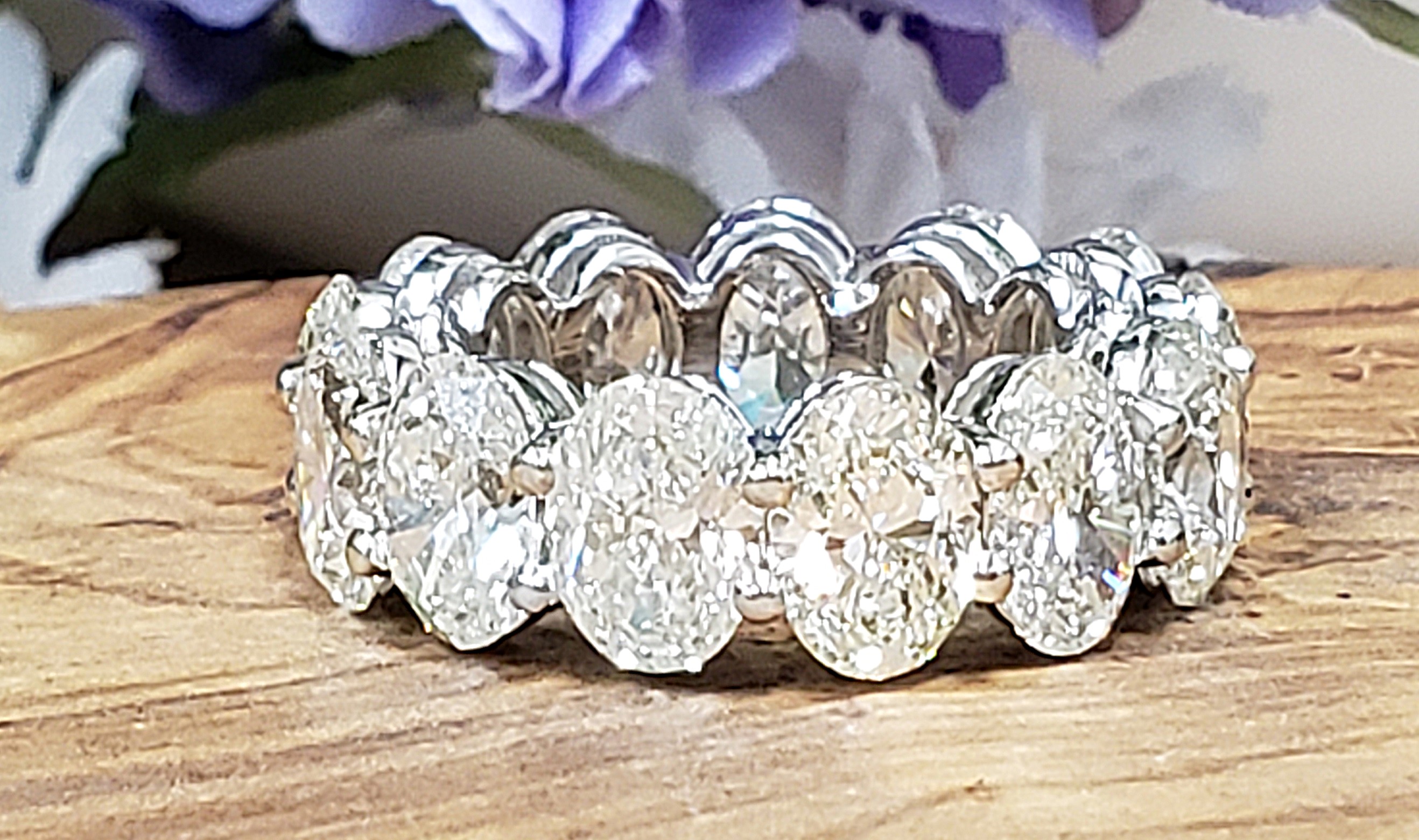 Oval Shape Eternity Band